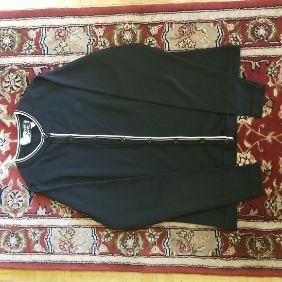 GIVENCHY Monogram Size medium 38 Black WhiyeButton up Cardigan - Picture 14 of 15